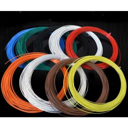 Colored Wire PTFE Silver Plated Copper Cable 26/28AWG Silver Plated PTFE Copper Cable Audio Speaker Headphone