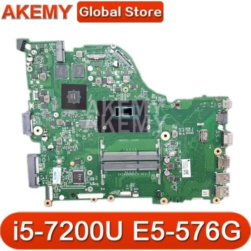 For Acer Aspire E5-576 E5-576G DAZAARMB6E0 REV:E ZAAR Laptop Motherboard Mainboard I5-7th CPU DDR3 GT940MX 2GB GGPU