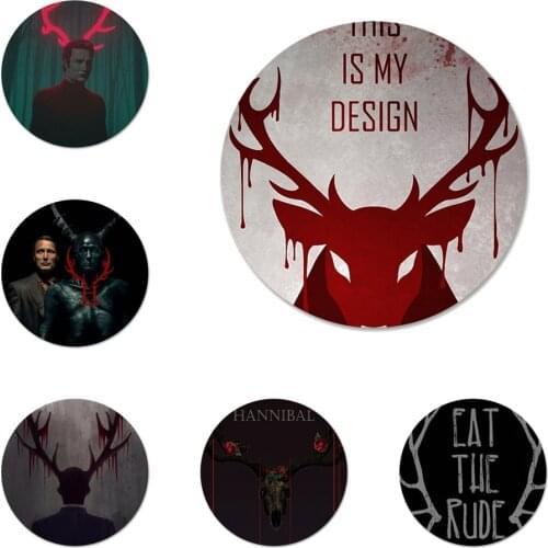 Hannibal Eat The Rude Badge Brooch Pin Accessories For Clothes Backpack Decoration gift