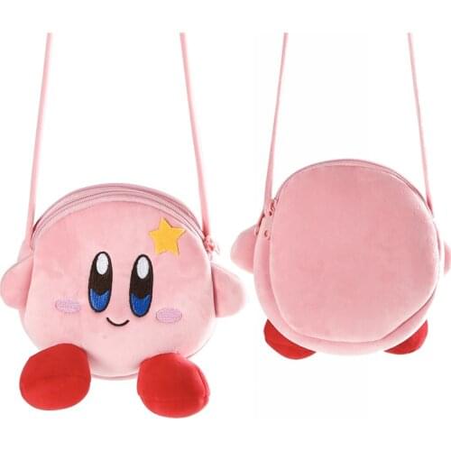 Kawaii Kirby Knuffel Hand Tas Cartoon Ster Kirby Messenger Bag Pluche Toy Girl Birthday Present