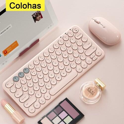 Rechargeable Bluetooth-compatible Keyboard Mouse Set For Tablet Phone iPad PC Gamer Mini Wireless Gaming Keyboard Mice Mouse