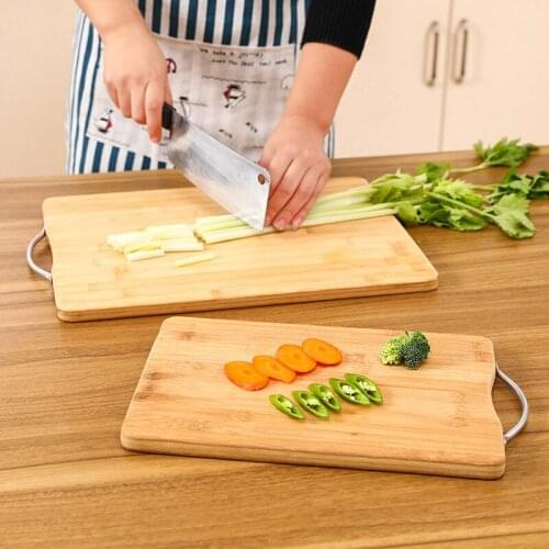 Kitchen Nanzhu Bamboo Cutting Board Large Rectangular Thickened Solid Wood Knife Board Fruit Chopping Boards