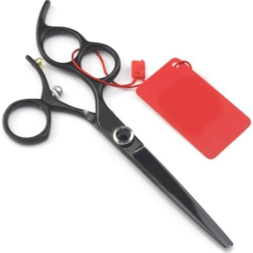 Laser logo name Hair Salon Tools Barber Shears Rotary handle left hand Hair Cutting Scissors Barber Scissors 6" Cut Hair Scissor