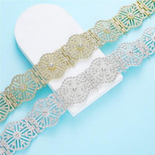 Moroccan Hollowed out Caftan wedding gold and silver Metal belt for women Traditional Dress belt