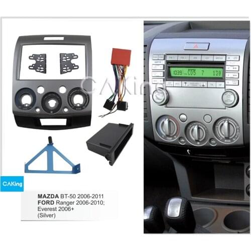 Car Dash Fitting Kit for FORD Ranger 2006-2011, Everest 2006-2013 / MAZDA BT-50 2006-2011 Panel Radio Fascia Frame Facia Plate