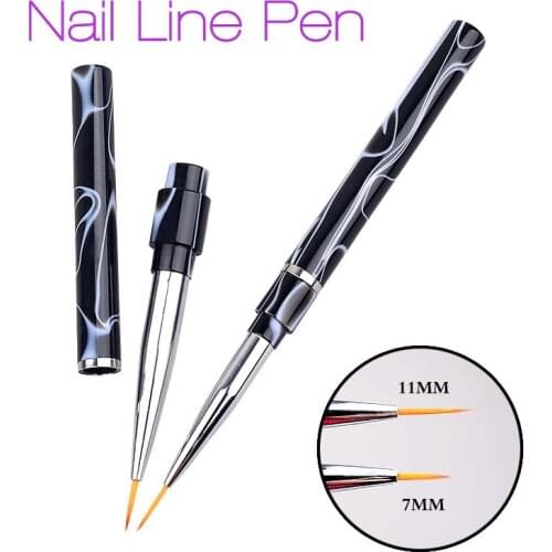 New Nail Art Pen Lining Liner Acrylic DIY Painting Brush Pens Unique Deisgn Manicure Pedicure Tools 2016 Beauty Accessories Sale