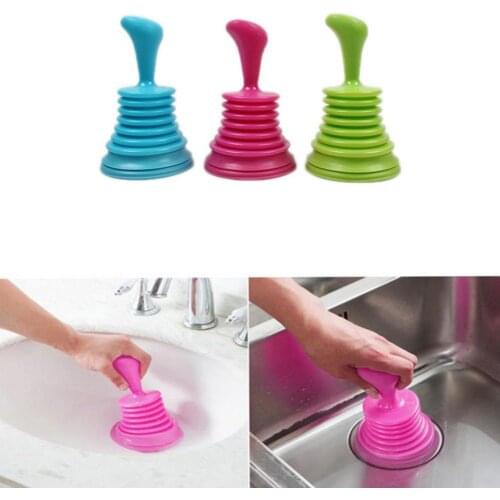 Kitchen Sink Dredge Pipe Cleaner Bathroom Squeeze Drain Cleaners Household Powerful Sink Pipe Pipeline Dredge Suction Cup Toilet