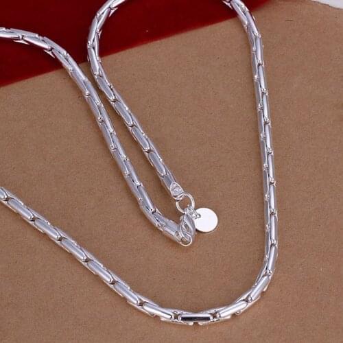 Necklace Silver Plated Necklace Silver Fashion Jewelry Necklace Mens Jewelry Free Shipping kkgg LN059