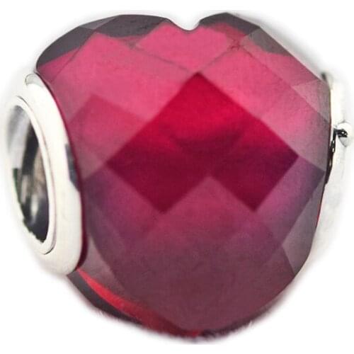 Fits Original 925 Silver Bracelets Fuchsia Shape of Love Charm Fashion Silver Beads For Jewelry Making Woman DIY Charms