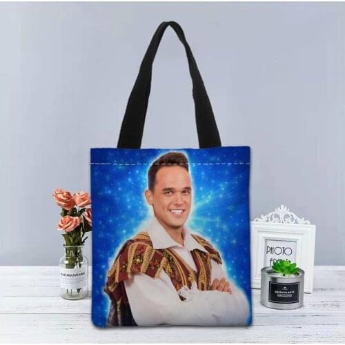 Gareth Gates Handbag Foldable Shopping Bag Reusable Eco Large Unisex Canvas Fabric Shoulder Bags Tote Grocery Cloth Pouch 0603