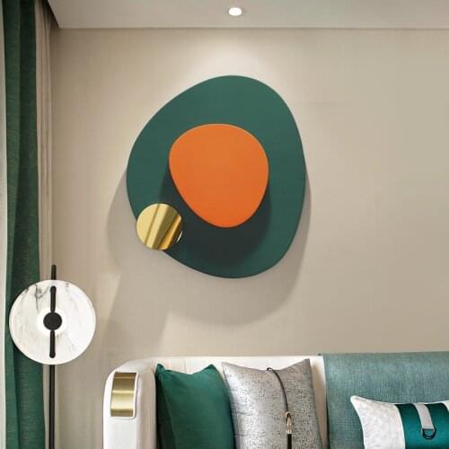 Modern Luxury Creative Wrought Iron Wall Hanging Home Livingroom Background Wall Sticker Crafts Hotel Club Wall Mural Decoration