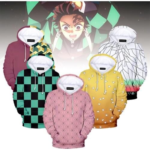 Anime Hoodie Demon Slayer Cosplay Hoodies Women Long Sleeve Autumn Winter Sweatshirts Female Casual Pullover Tops