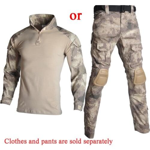 Outdoor Military Clothings Tactical Uniforms Camouflage Shooting Airsoft T-shirt Airsoft Paintball Combat Camo Army Combat Suits