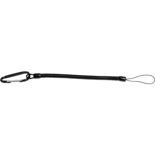 Retractable Fishing Lanyard Coil Style Tool Tether Key Holder With Snap