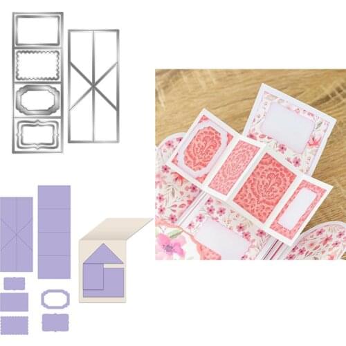 Exploding Box Twist & Mechanism Metal Cutting Die For DIY Scrapbooking Embossing Cards Making Decorative Crafts New