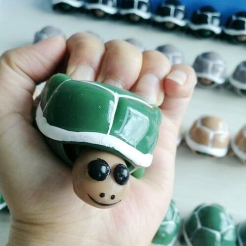 1 Pcs Funny Mini Animal Tortoise Telescopic Head Cartoon Turtle Anti Stress Squeeze Toys Children Birthday Party Favors Gifts