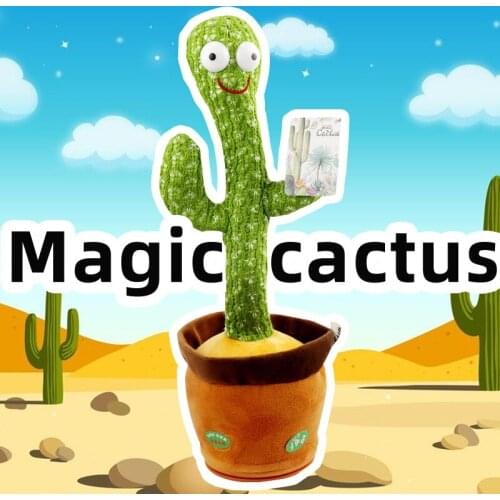 30cm 120 Songs Dancing And Twisting Cactu Cactus Plush Toy Dancing Singing Electric Toys s Luminous Recording Learning To Speak