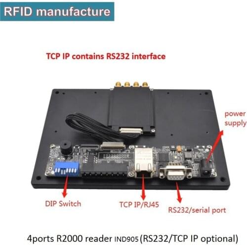 8 ports impinj r2000 TCP/IP RS-232 interface 860-960mhz board uhf rfid module reader for rfid sports race timing system