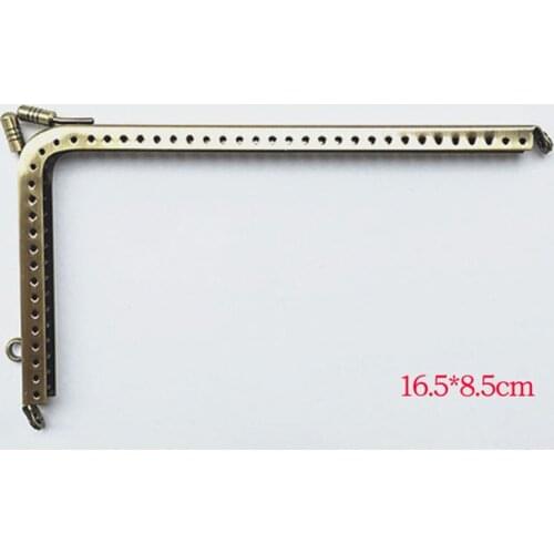 50pcs 12.5cm 15.5cm 16.5cm 18.5cm Right Angle Metal Purse Frame Handle for Bag Sewing Craft Tailor Sewer