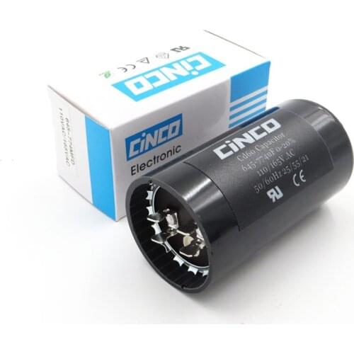 645-774uF CD60 Air Compressor Washing Machine Start Capacitor 110V 125V 165V 645-774 mfd uf mf Compressor 110VAC 125VAC