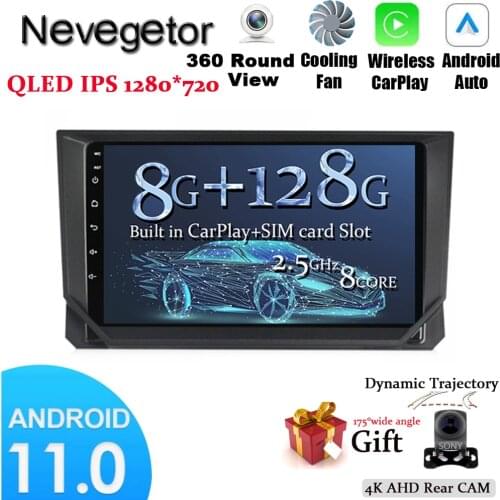 6GB Ram 128GB Rom Car Navigation GPS Video Player 9 Inch Screen For SEAT Ibiza 2017 2018 2019 2020 Android 10 Stereo Head Unit