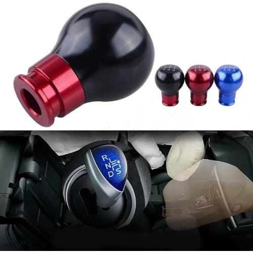 Automotive styling Ball Aluminum Automatic Car Gear Stick Shift Lever Knob Universal black / blue / red