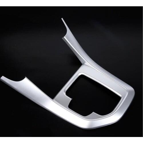 For Hyundai ix35 2018 1PC ABS Chrome Matte Silver Car Gear Shift Knob Sticker Panel Frame Cover Trim Car Styling Accessory