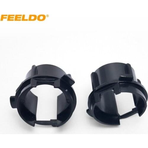 FEELDO 10Pcs Auto HID Xenon Bulb Holder Socket Adapter Base for KIA K3 H7 HID Bulb Holders Adapters Base Accessories #2806