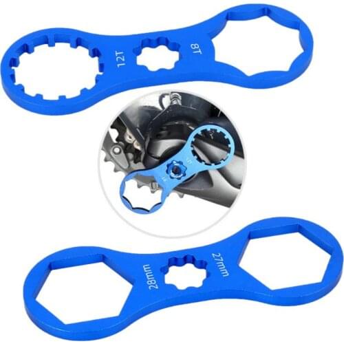 MTB Bike Front Fork Shoulder Cover Cap Wrench Bicycle Front Fork Repair Tool for XCM/XCR/XCT/RST Shock Absorber Disassembly Tool