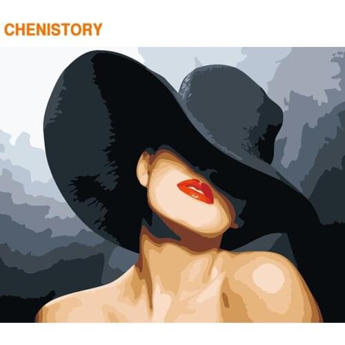 CHENISTORY Frame Women Figure Picture DIY Painting By Numbers For Adults Wall Art Picture By Numbers Canvas Painting Home Decors