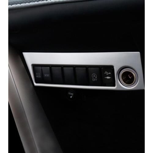 ABS Matte For Toyota RAV4 2016 2017 2018 Car Accessories Interior Cigarette Lighter Cover Decoration Car Sticker Styling 1Pcs