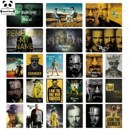 Breaking Bad Metal Poster Tin Sign Plaque Metal Vintage Wall Plate Metal Sign Bar Pub Club Cinema Wall Decor Retro Home Decor