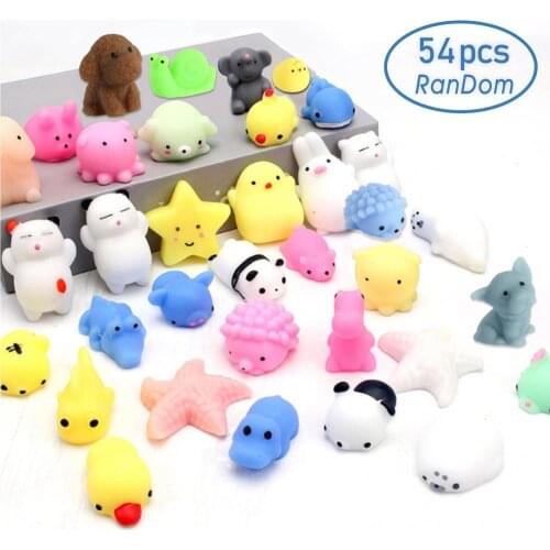 Mochi Mochi Cute Animal Pinch Ball Decompression Ball Toy PU Cartoon Animal 54 Models