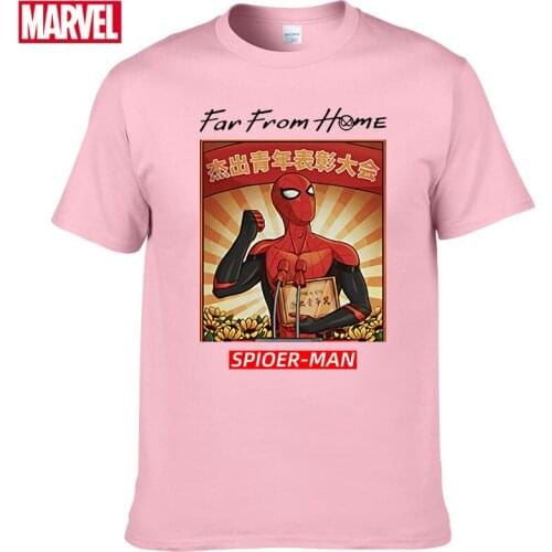 Marvel The Avengers Spider Man t shirt Comfortable Breathable 100% cotton Fashion funny t shirts Summer Tops shirts for men #109