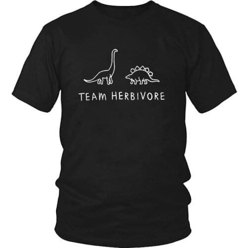 New TEAM HERBIVORE TEE Dinosaur T Shirt Fashion Clothes Tees Women Tshirt Female Short Sleeve Crewneck Tumblr T-shirt