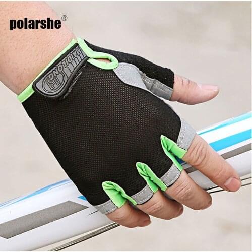 New Cycling Anti-slip Half Finger Men Women Gloves Breathable Anti-sweat Gloves Bike Bicycle Accessory Anti-shock Fitness Golves