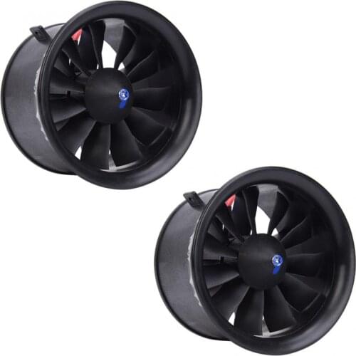 EDF 64mm 11-Blade Ducted Fan Propeller & 3S-4S 3900KV/3500KV Brushless Motor for RC Model Aircraft Accessory