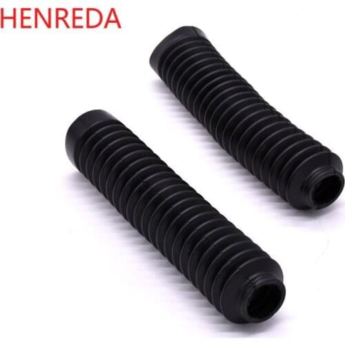 Rubber Fork Dust Cover with Hoop Protect Front Fork Shock Absorber Extended for Suzuki GN250 GN 250 Bike 250cc parts