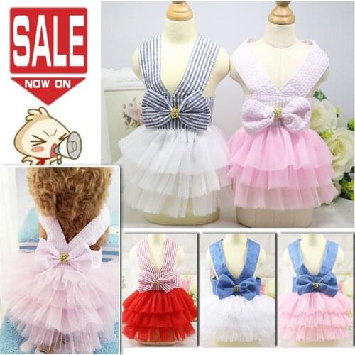 Cute Dog Dress Pet Summer Dog Clothes For Small Dog Wedding Dress Skirt Puppy Clothing Chihuahua Yorkie Princess Dog Dresses