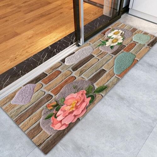 Modern Door Mats Indoor Washable Rugs for Kitchen 3D Printed Door Carpet Home Decor Mat Antislip Carpet for Bedroom Living Room