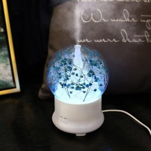 Eternal Flower Air Humidifier Aroma Essential Oil Diffuser with Night Lights Ultrasonic Aromatherapy difusor Fogger Mist Maker