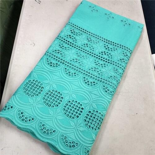 High Quality Swiss Chiffon Blend Lace In Switzerland Africa 5Yard Lace 100% Cotton Cotton Lace Fabric