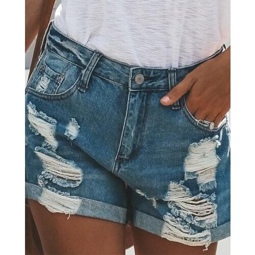 Jeans shorts women denim shorts feminino short mujer femme jeans hole femme été шорты женские джинсовые