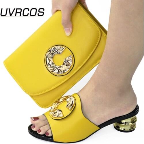 Latest African Wedding Shoes and Bag 2021 Decorated with Rhinestone Women Shoes and Bag Set In Italy Luxury Shoes Women Designes