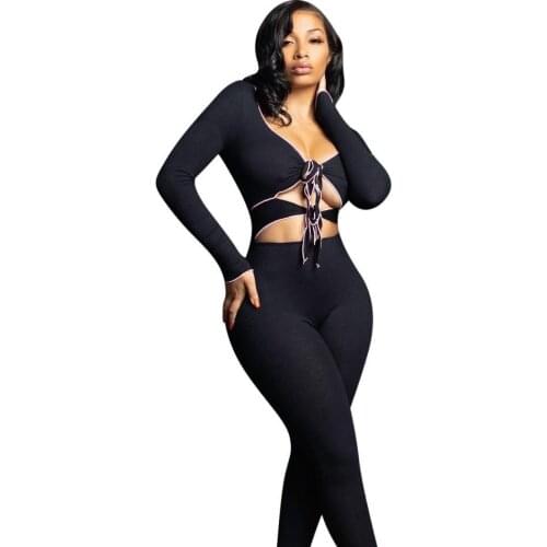 Women 2 Pices Set Womens Clothing Black Ribbed Ruched Top and Leggings Clothes Outfits Sweatsuits for Women