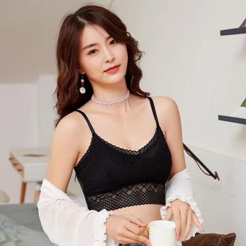 Women Lace Bralette Sexy Lingerie Beautiful Back Underwear Wireless Padded Seamless Bra For Women