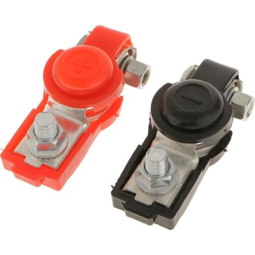 1 Pair Replacement Auto Car Battery Terminal Clamp Clips Black+Red Connector