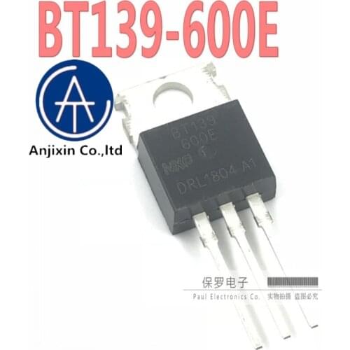 10pcs 100% orginal new triac BT139-600E BT139 TO-220 16A/600V real stock