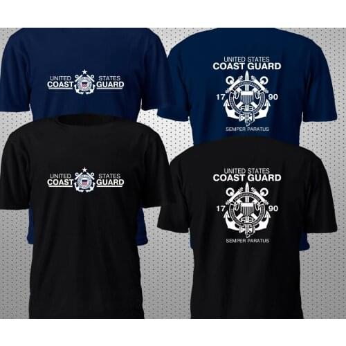 2018 New Fashion Men Tee Shirt NEW UNITED STATES COAST GUARD USCG MILITARY NAVY T SHIRT S-4XL