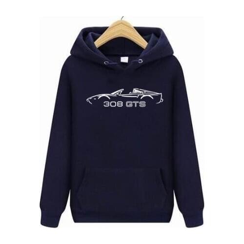 2021 new free shipping CLASSIC CAR Hoodie - FOR FERRARI 308 GTS TARGA PI ENTHUSIASTS men hoodies S-4XL